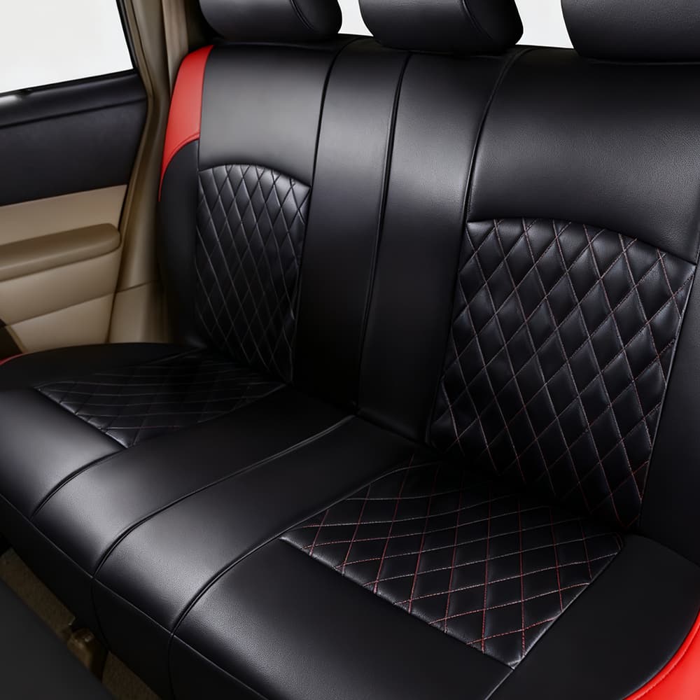 Full Set of Universal Car Seat Covers in Premium PU Leather - image 3