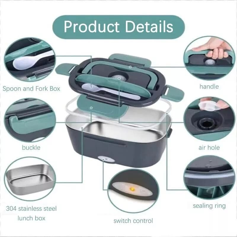Effortless 60W Heated Lunch Box for Hot Meals Anywhere - image 4