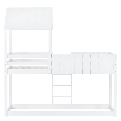 Solid Wood Treehouse Mid-Sleeper Cabin Bed for Kids - image 18