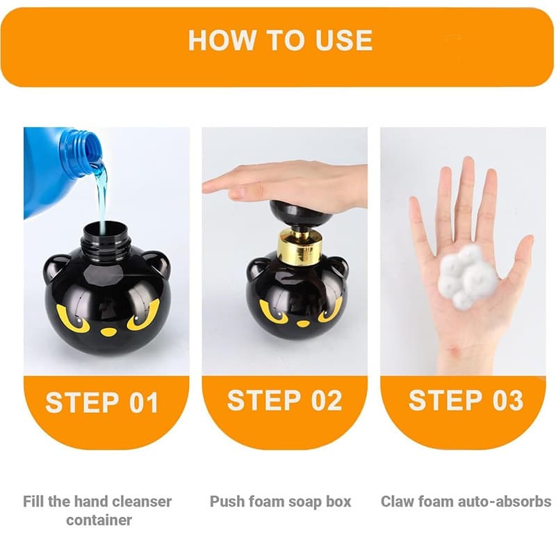 Black Cat Soap Dispenser with Built-In Bowl - image 17