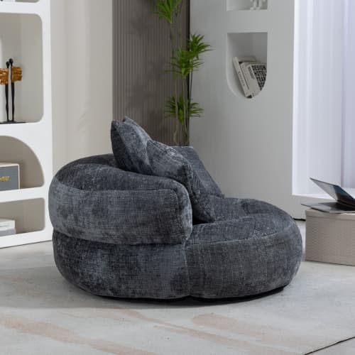 Unwind in Ultimate Comfort with Our High-Back Chenille Bean Bag - image 5