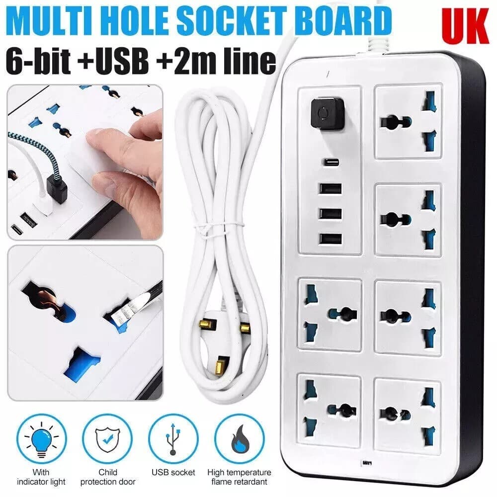 All-in-One Charging Hub with 6 Sockets and Smart USB-C - image 9