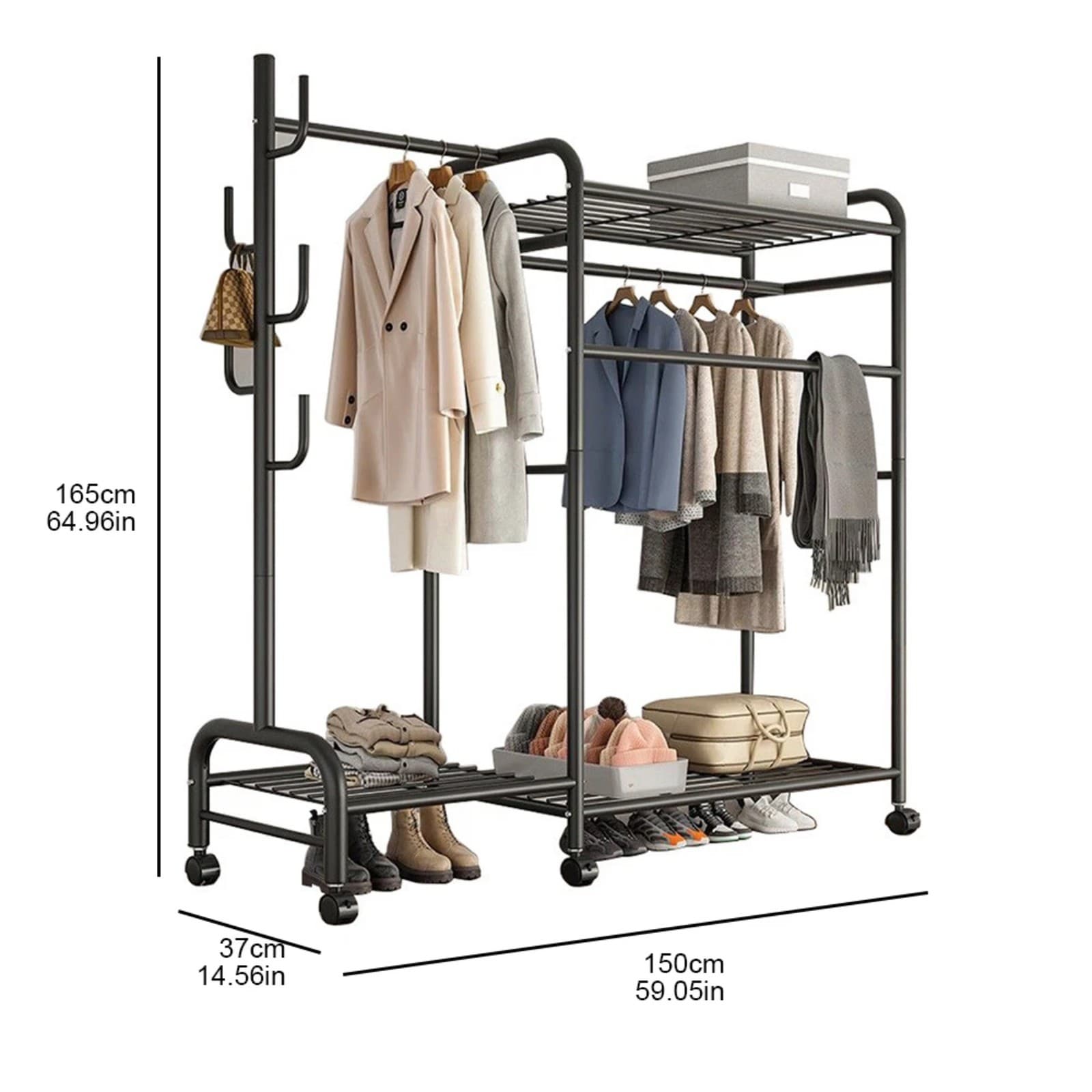 Transform Your Space with this Heavy Duty Double Clothes Rail - image 8