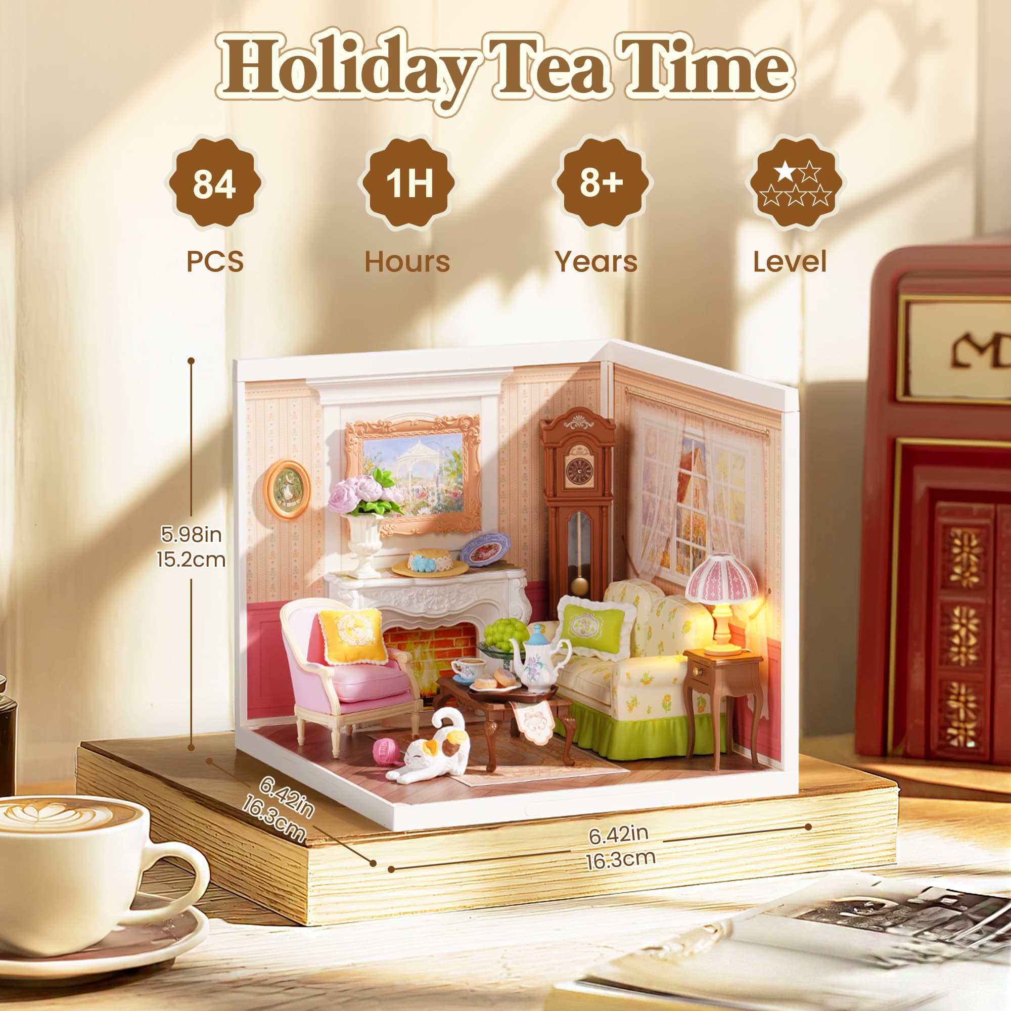 Transform Your Space with the Rolife Miniature Tea Room - image 16