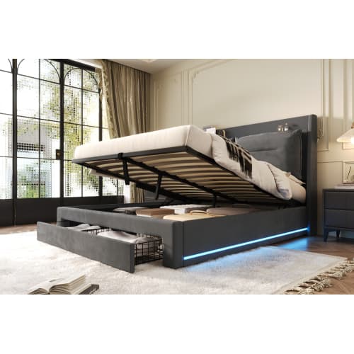 Transform Your Bedroom with this Premium Velvet Storage Bed - image 16