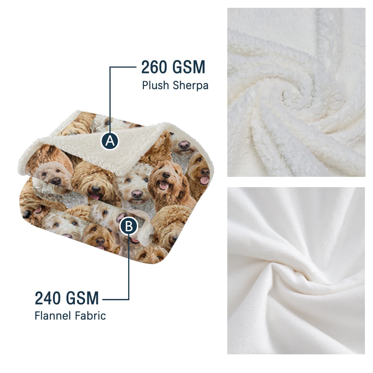 Super Soft Teddy Fleece Sherpa Blanket - image 2