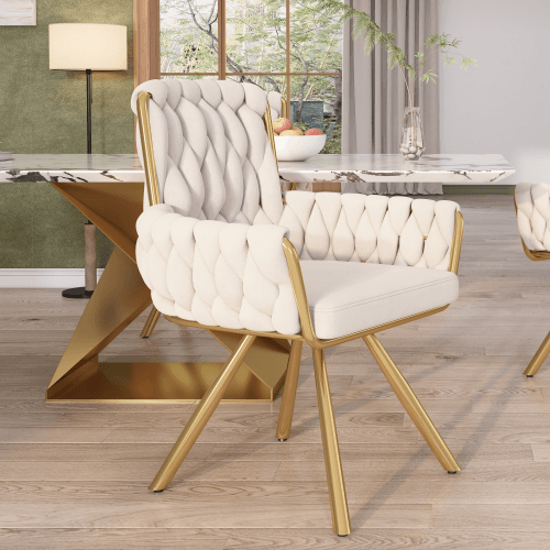 Modern Swivel Armchair in Beige Velvet with Metal Legs