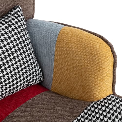 Multi-Colour Lounge Chair & Matching Ottoman Set - image 17