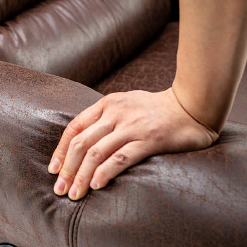 Large Faux Leather Power Lift Recliner with Massage & Heat - image 10