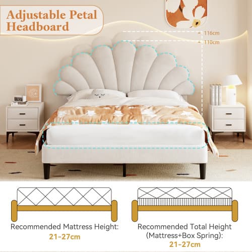 Transform Your Bedroom with a Chic Petal Velvet Bed Frame - image 19