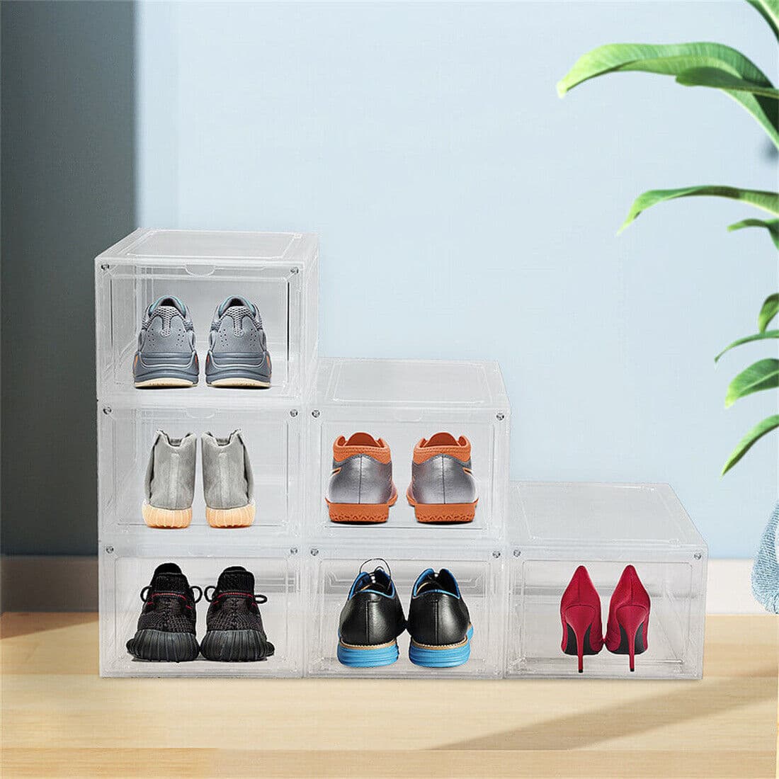 Clear Stackable Shoe Organiser Boxes - image 3