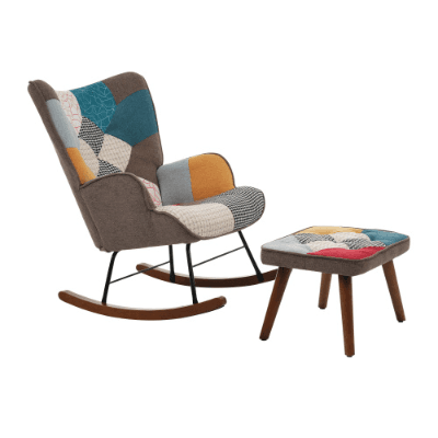 Relax in Style with a Vibrant Patchwork Rocking Chair - image 16