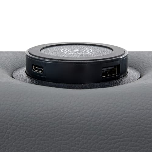 Grey Upholstered Double Bed (4ft6) with Storage, LED Lights & USB Port - image 11