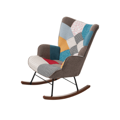 Relax in Style with a Vibrant Patchwork Rocking Chair - image 15