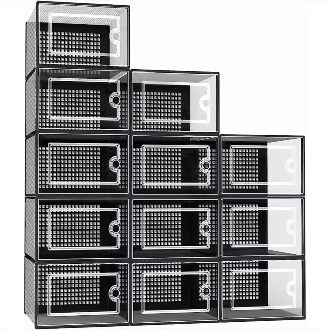 Set of 12 Stackable Shoe Storage Boxes - image 10