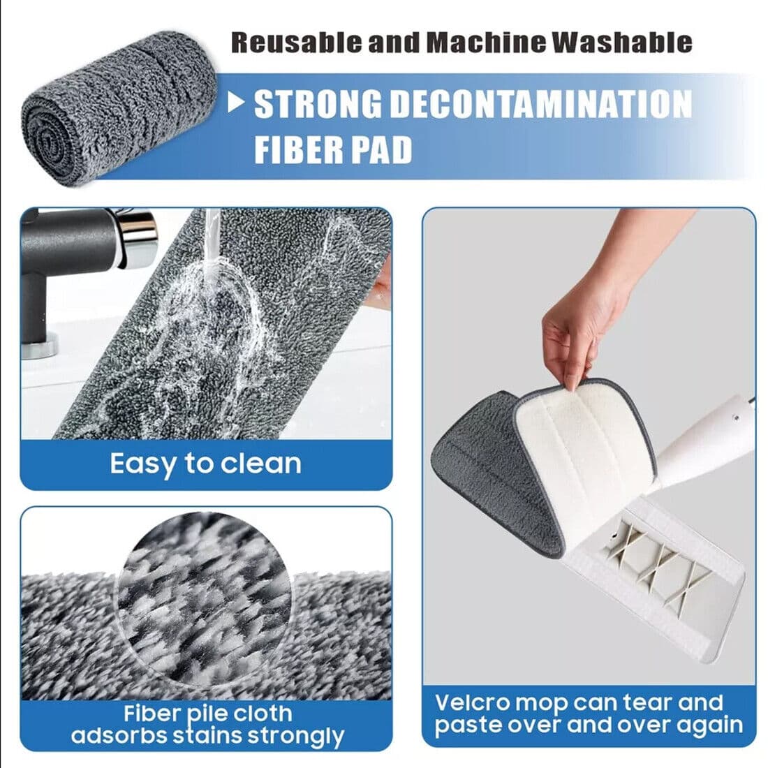 Ergonomic Spray Mop with 360° Swivel Head - image 9