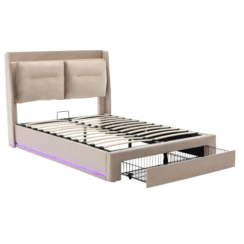 Transform Your Bedroom with this Premium Velvet Storage Bed - image 9