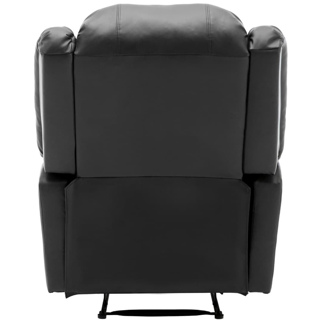 Adjustable Recliner Armchair in Black PU Leather - image 14
