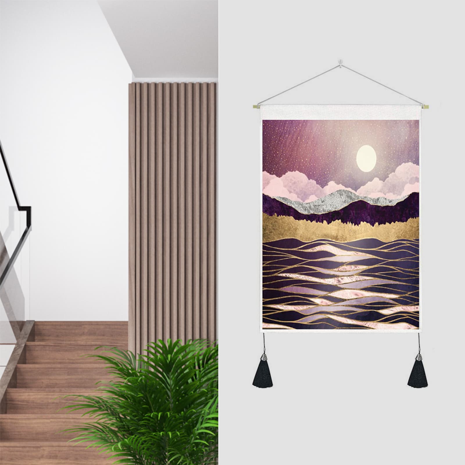 Modern Round Dining Set with Marble Effect Top & 4 Stools - image 9