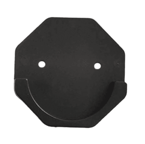 Hexagonal ABS Shower Rod Brackets in Matte Black — Pair - image 4