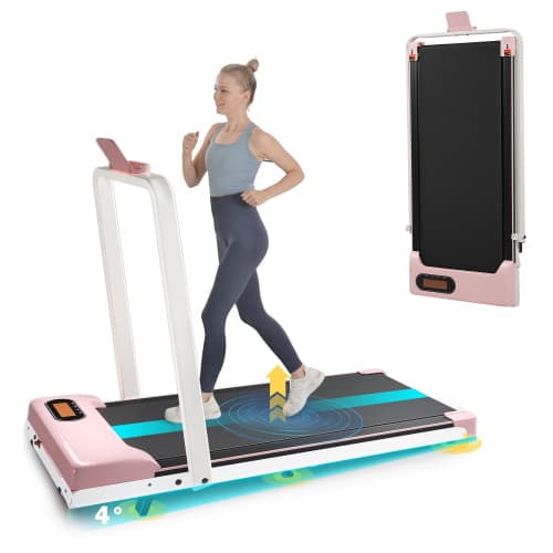 Compact Folding Treadmill with Adjustable Incline & Handrail - image 51