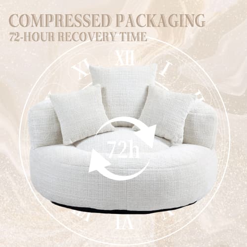Unwind in Ultimate Comfort with Our High-Back Chenille Bean Bag - image 13