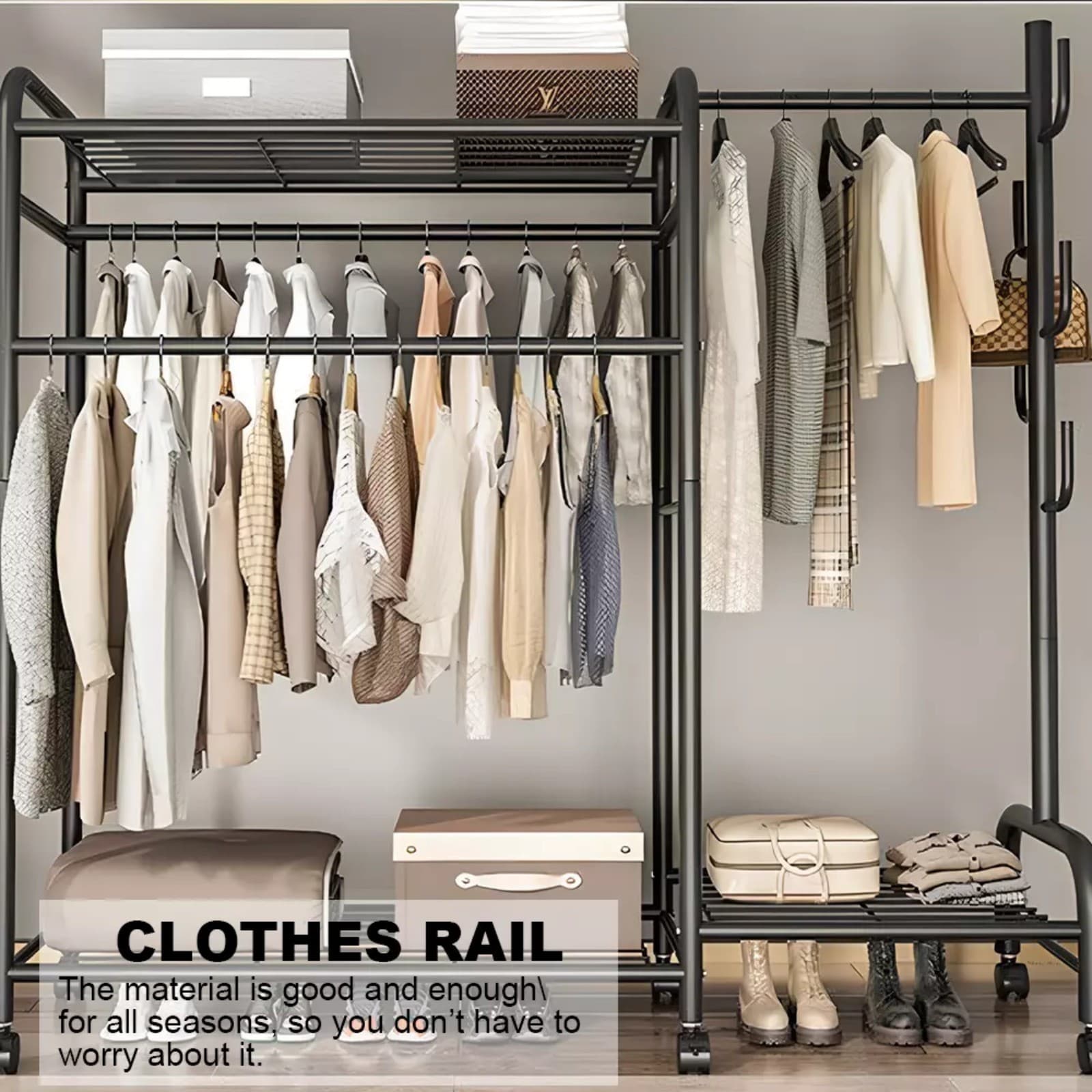Transform Your Space with this Heavy Duty Double Clothes Rail - image 7