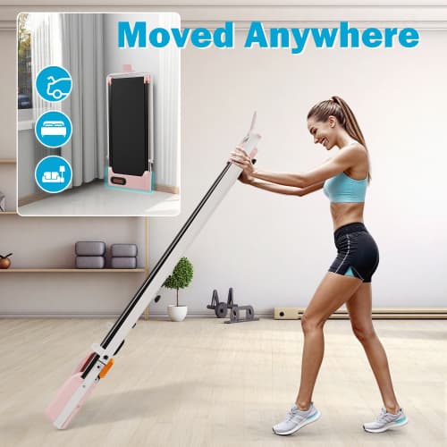 Compact Folding Treadmill with Adjustable Incline & Handrail - image 29