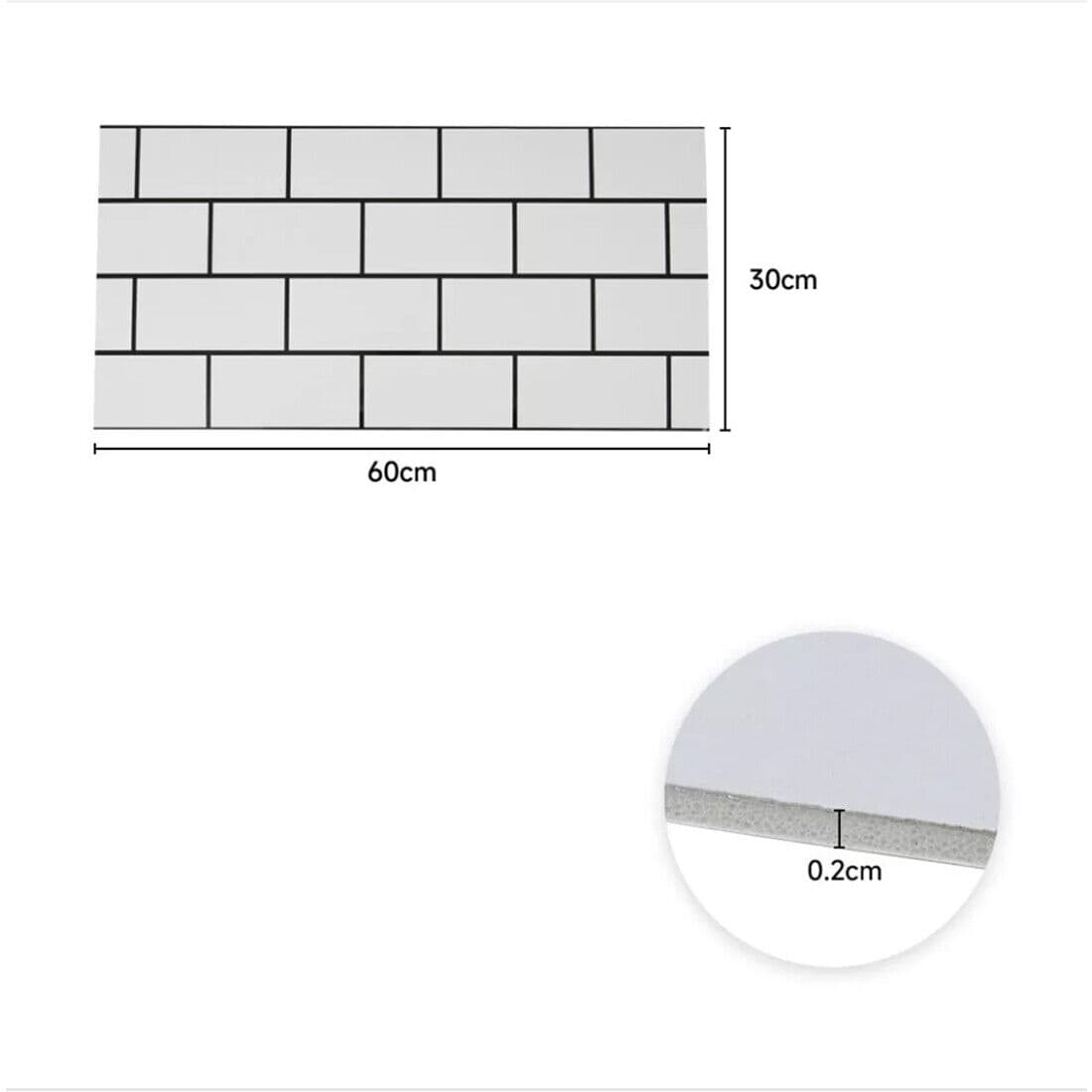 Peel-and-Stick White Subway Tile Stickers for Kitchen & Bathroom - image 10