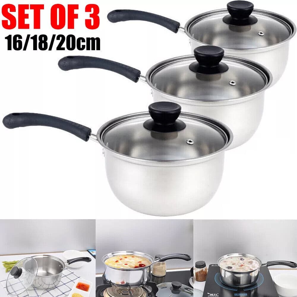 Transform Your Cooking With This 3-Piece Stainless Steel Pan Set - image 9