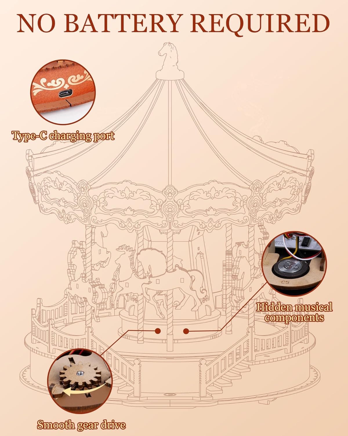 3D Wooden Puzzle Construction Kit - image 5