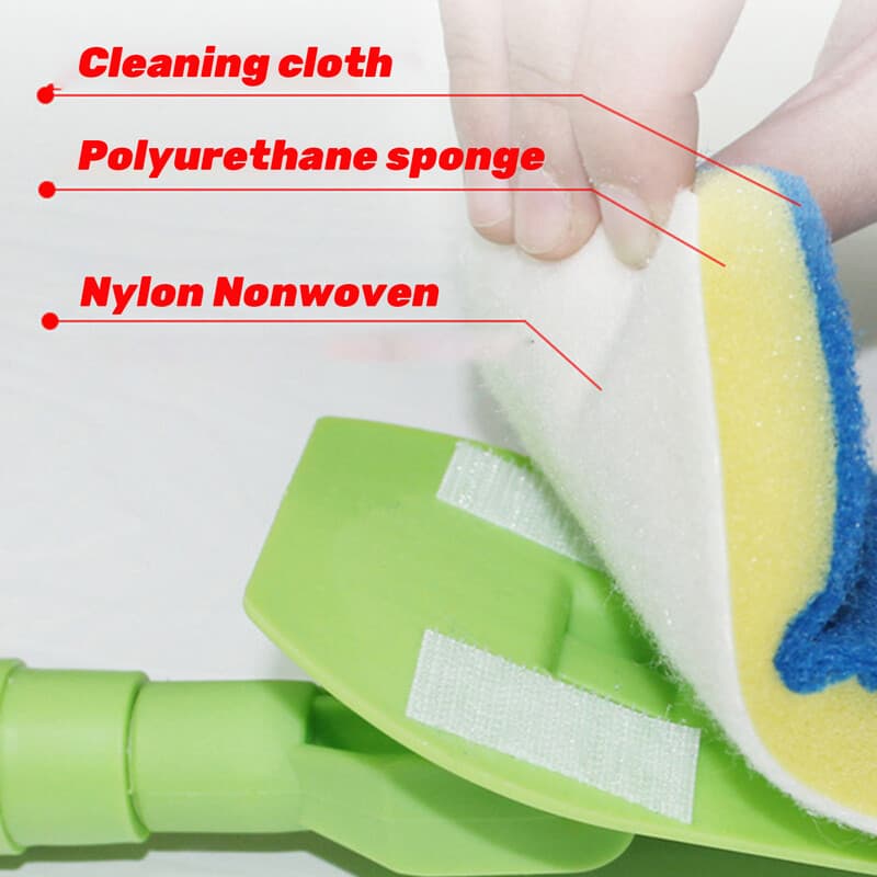 3-in-1 Telescopic Bathroom Cleaning Brush with Interchangeable Heads - image 21