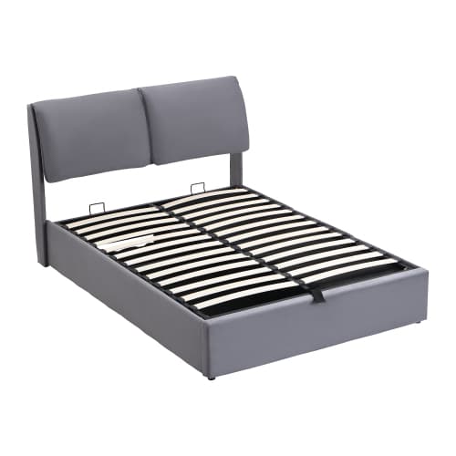 Double (4ft6) Upholstered Ottoman Bed with Hydraulic Storage and Drawers