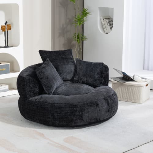 Unwind in Ultimate Comfort with Our High-Back Chenille Bean Bag - image 3