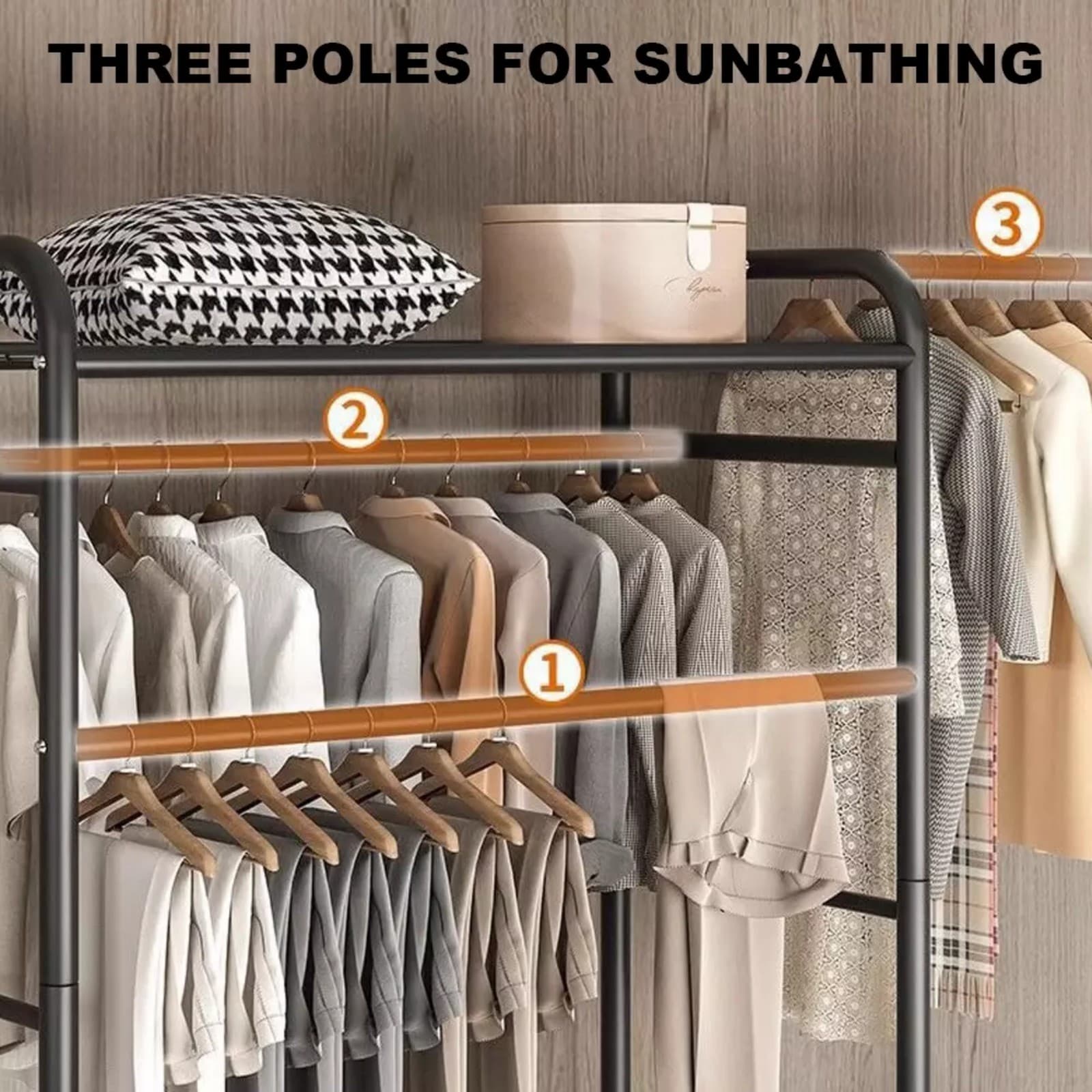 Transform Your Space with this Heavy Duty Double Clothes Rail - image 5