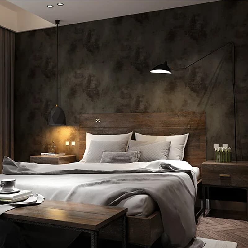 Transform Your Space with Dark Grey Concrete Effect Wallpaper - image 5