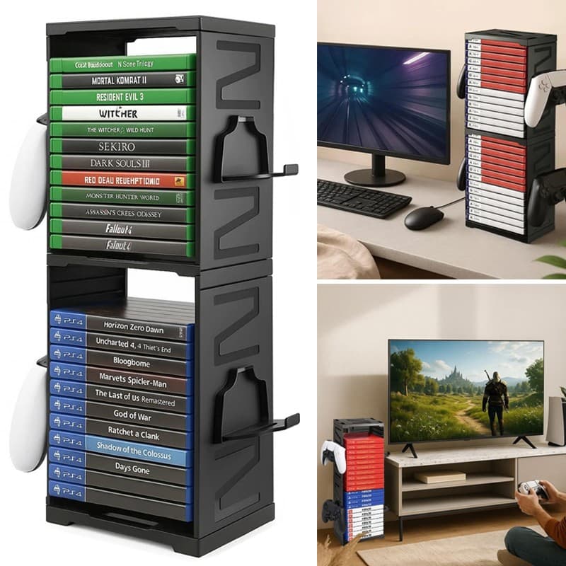 Organise Your Gaming Setup with this 24-Disc Storage Tower - image 3