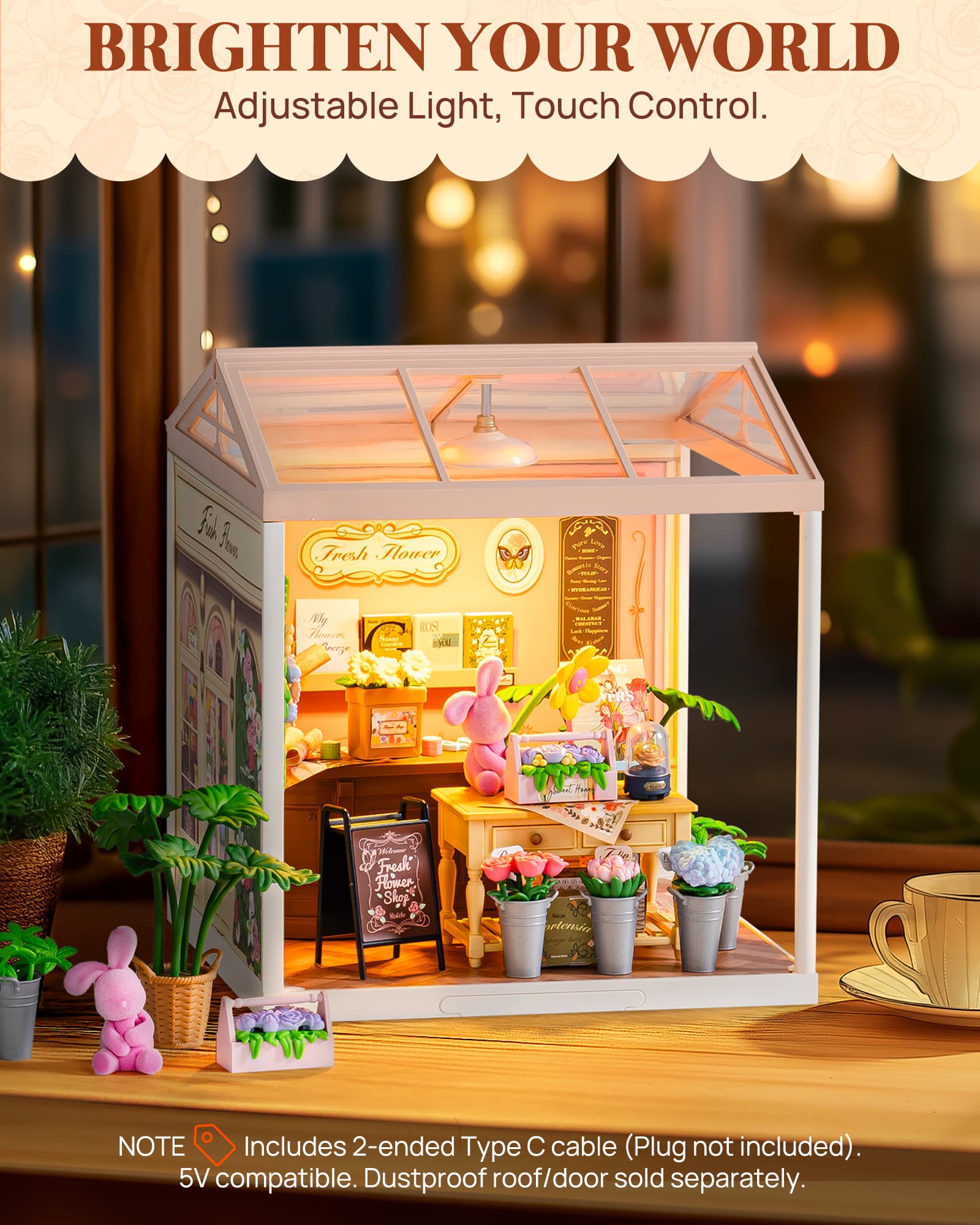 Build Your Own Radiant Fresh Flower Shop Miniature - image 2
