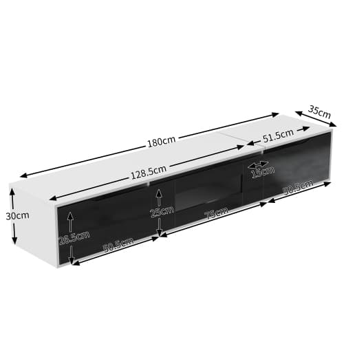 High Gloss TV Unit with Colour-Changing LED Lighting - image 13