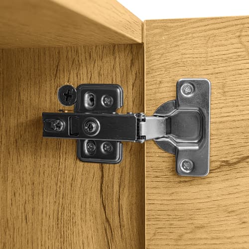 Industrial Style TV Stand, 170cm, in Wood and Grey - image 21