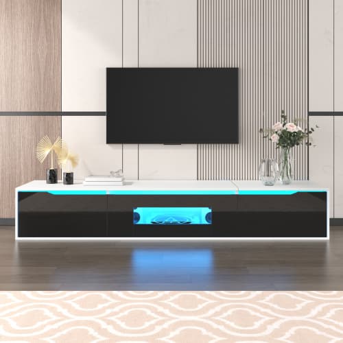High Gloss TV Unit with Colour-Changing LED Lighting - image 3