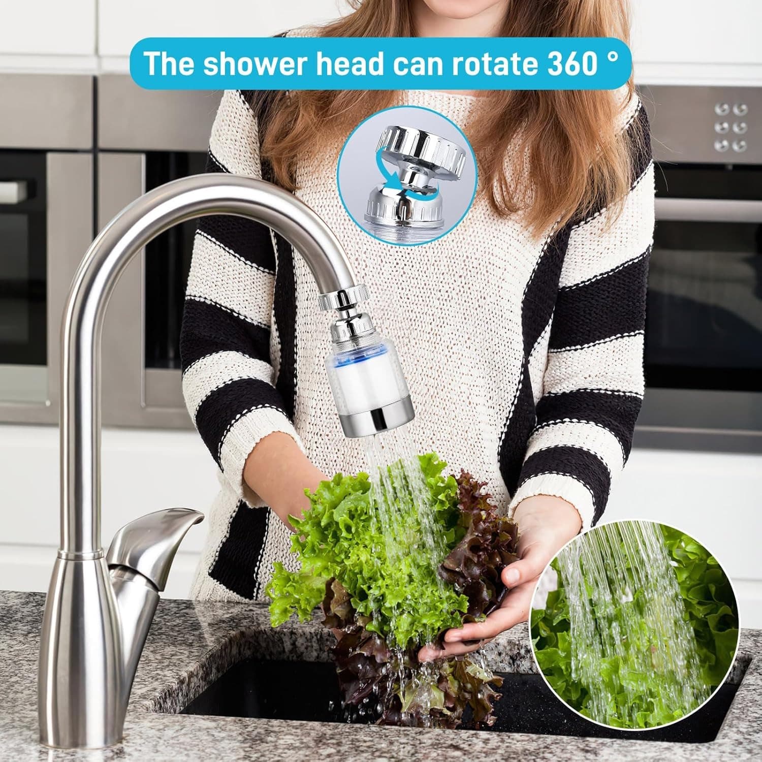 Two tap filters with 360° rotation and five replacement cartridges - image 14