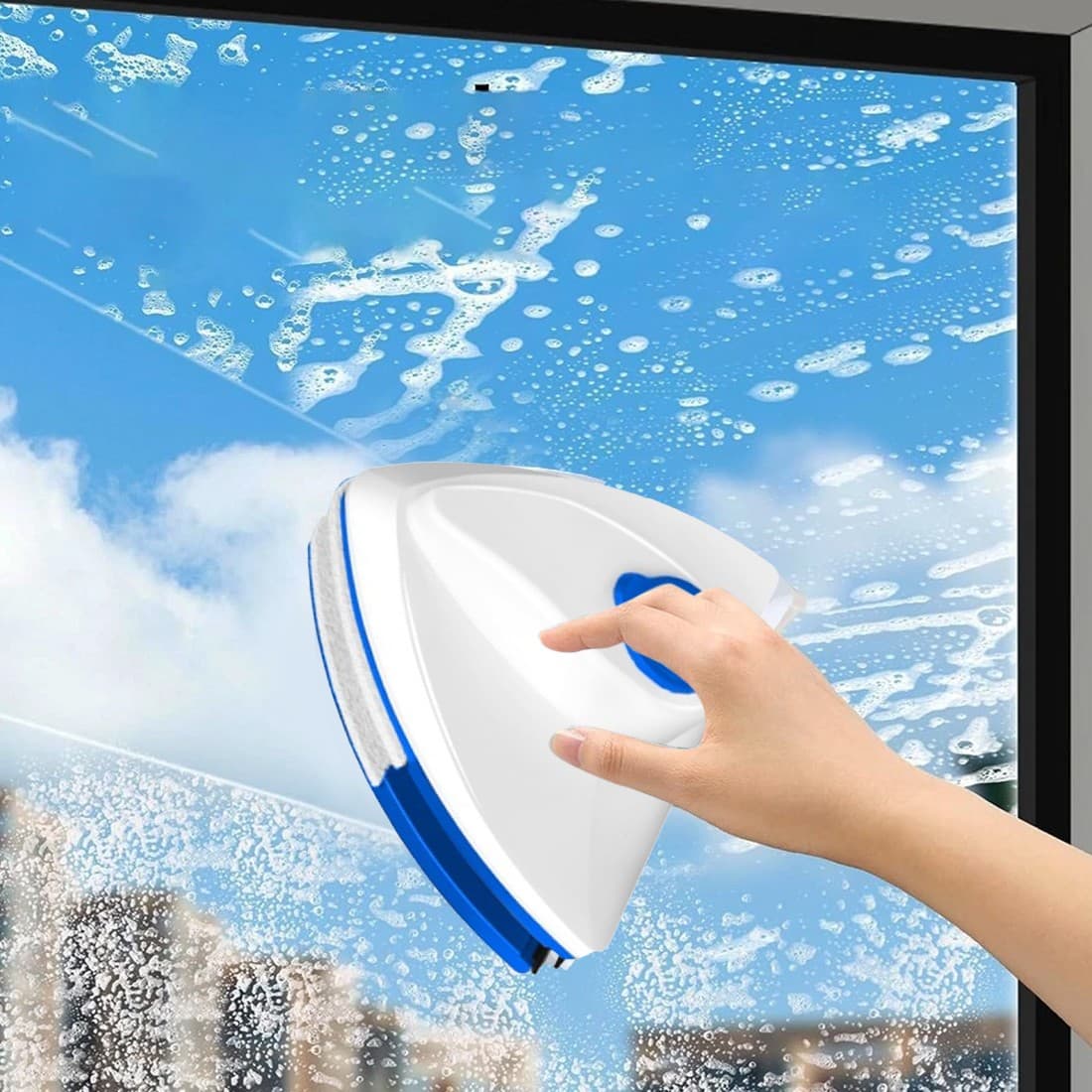 White Faux Leather King Size Ottoman Bed with LED Lights & Mattress - image 12