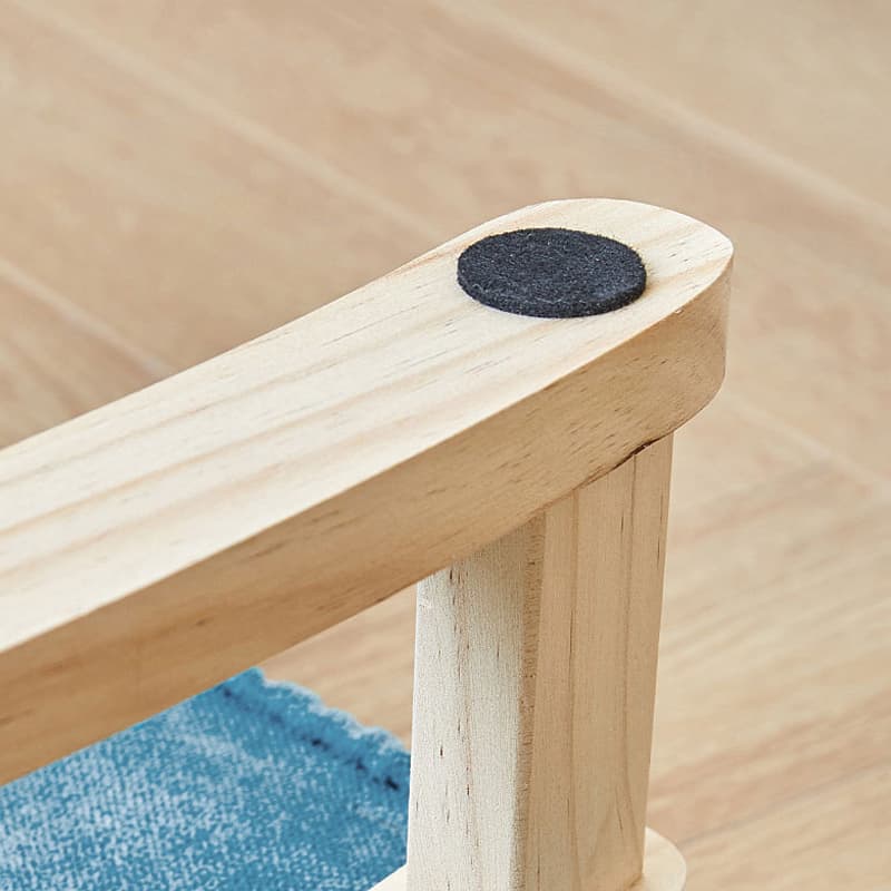 Effortless Comfort: Small Linen & Pine Wood Footstool - image 1