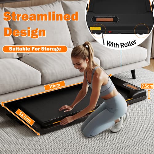 Compact Folding Treadmill with Adjustable Incline & Handrail - image 22