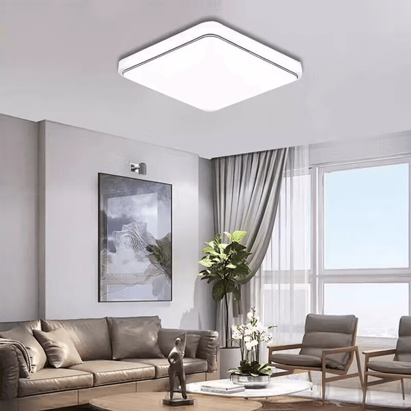 Modern Square LED Flush Mount Ceiling Light - image 1