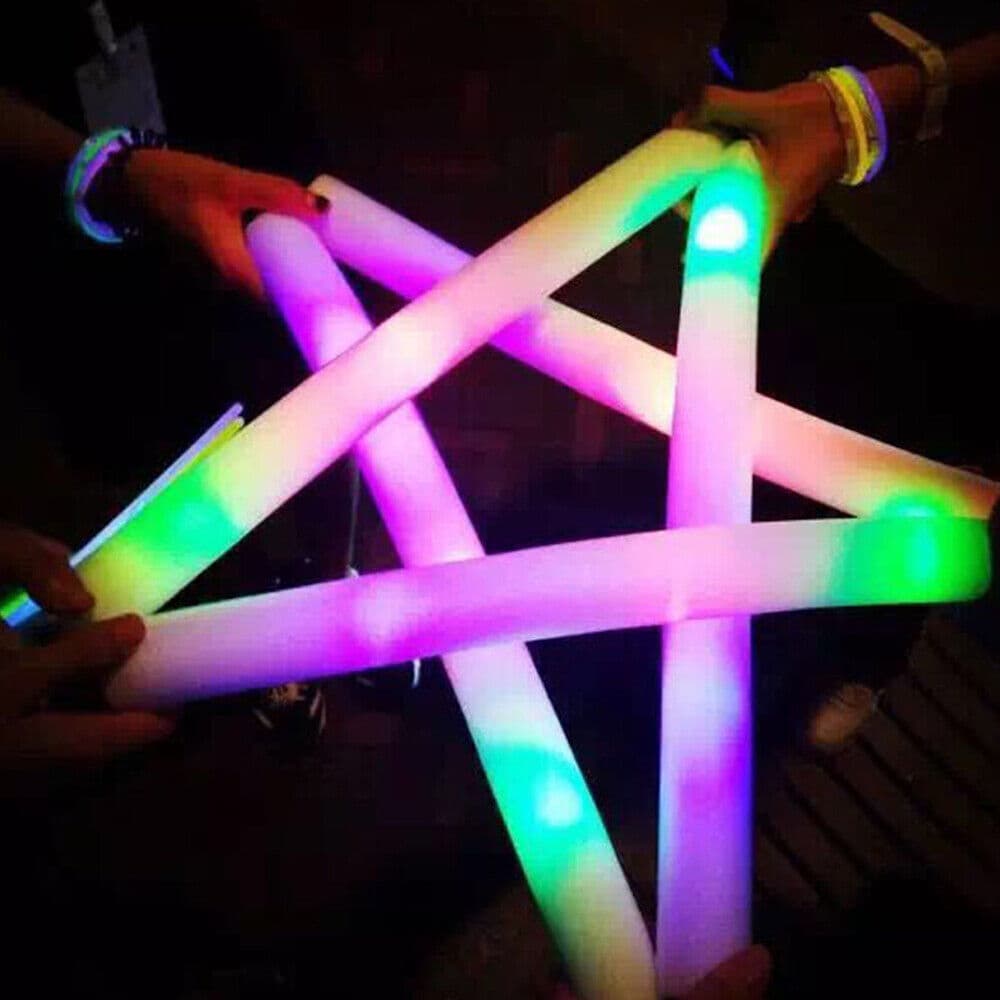 Transform Your Event with 100 Multi-Coloured LED Foam Batons - image 4