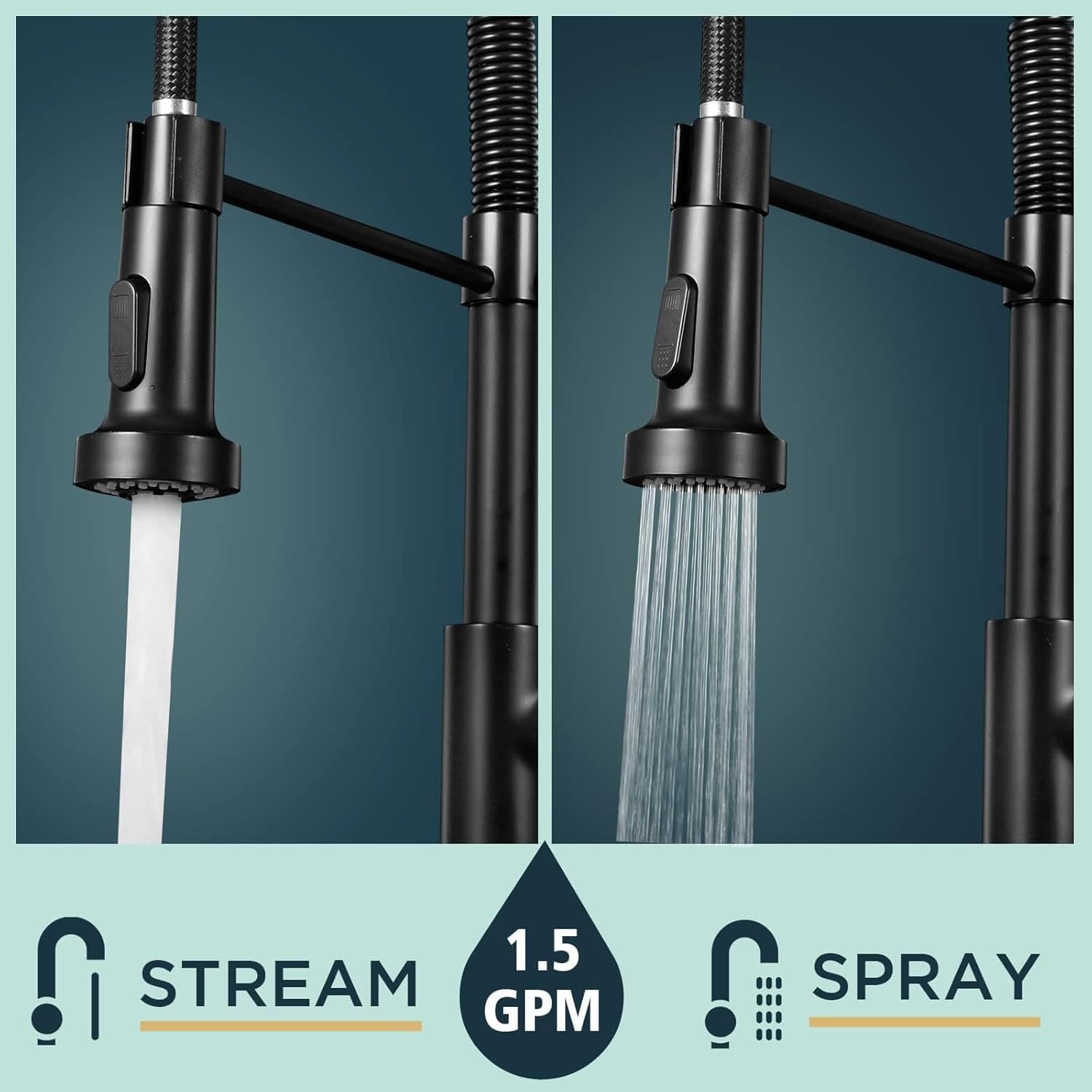 Transform Your Kitchen With This Matt Black Pull Out Tap - image 10