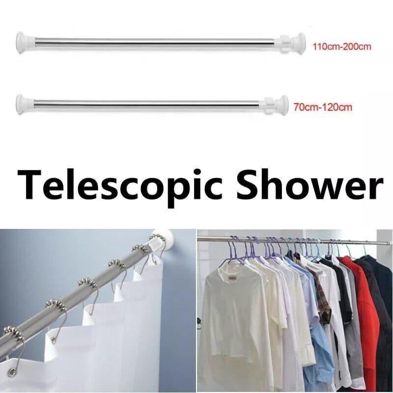 Heavy-Duty Extendable Shower Rod | No Tools, No Fuss - image 7