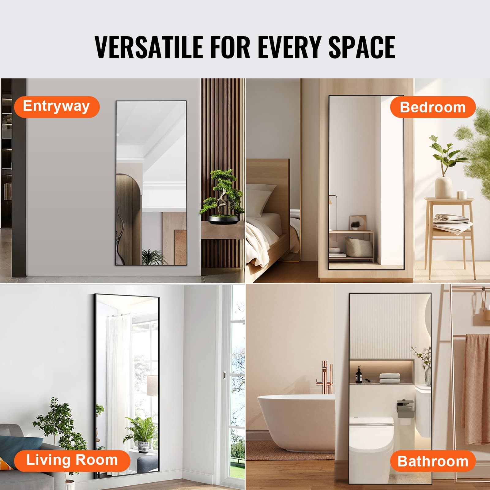 Extra Large Full Body Mirror for a Complete, Flawless View - image 6